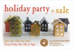 2012 Holiday Party + Sale flier